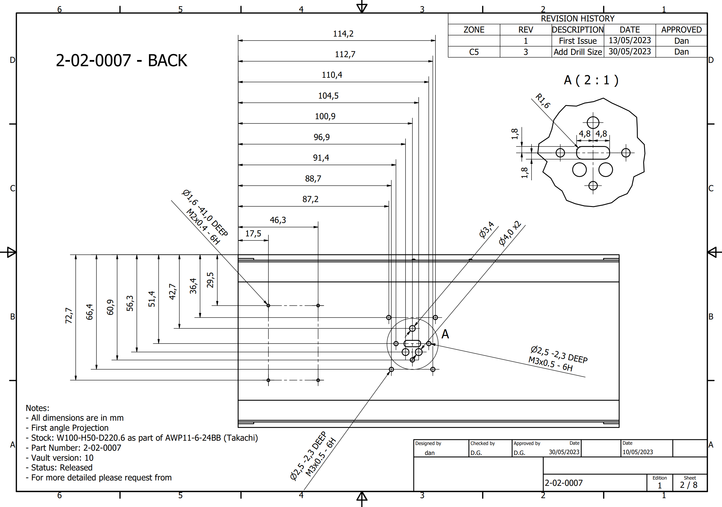 Manufacturing-ready engineering drawing